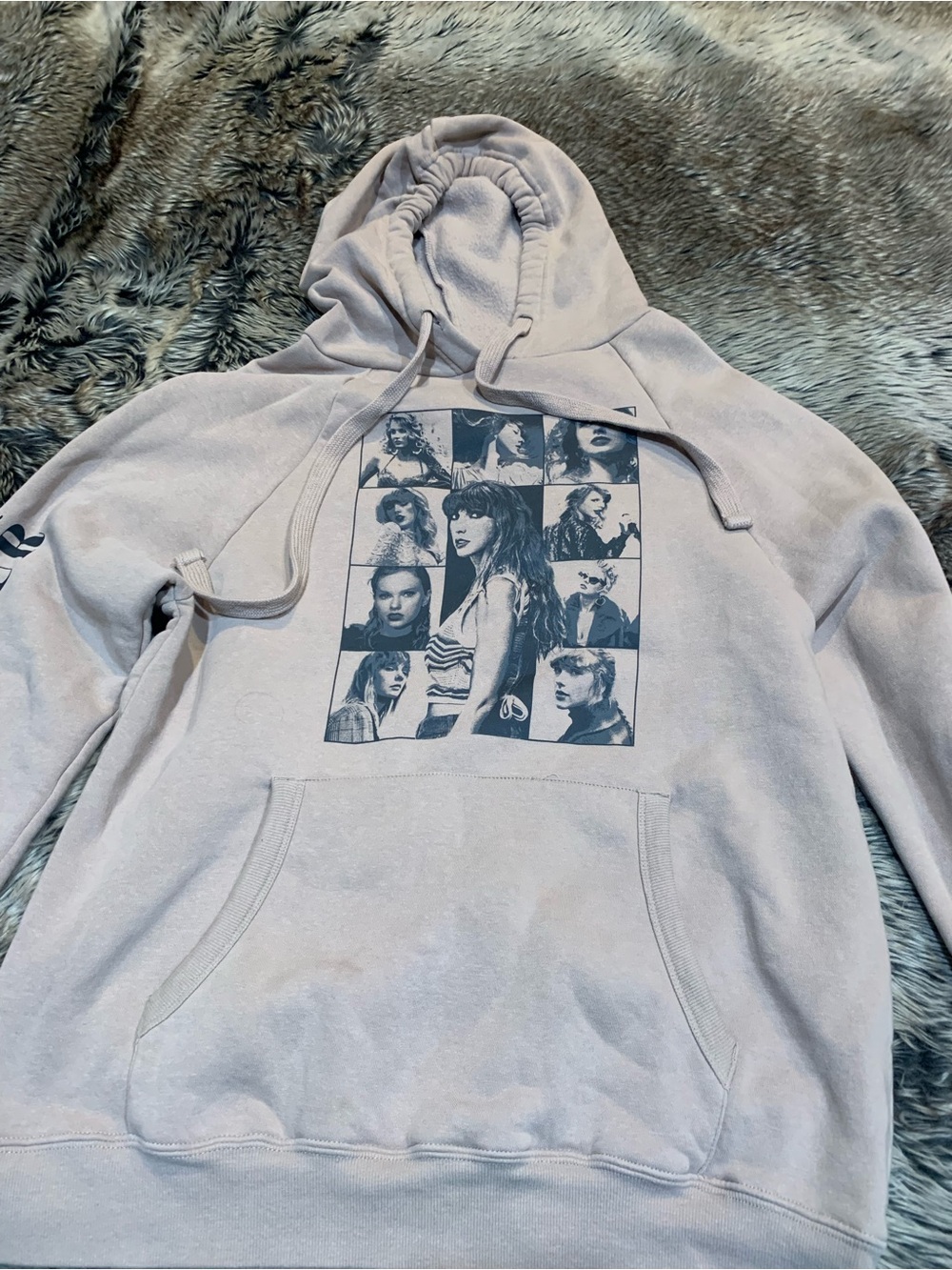 Taylor Swift The Eras Tour Taupe Hoodie Official Taylor Swift Merch Taupe Sz XS